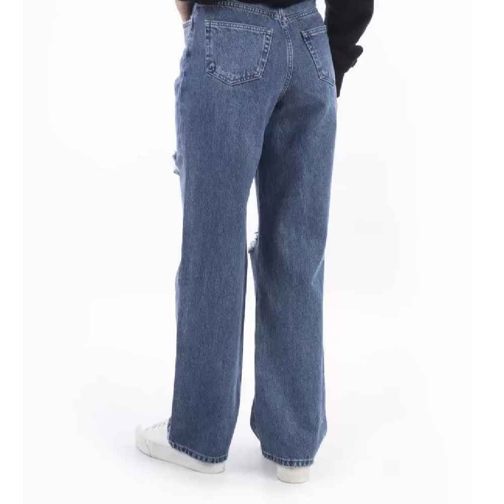 Loose Fit Jeans Relaxed Fit with Ripped Design for Casual Style