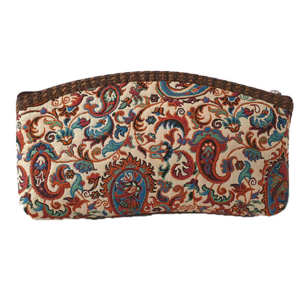 Persian Makeup Bag in Paisley Termeh Fabric for Women