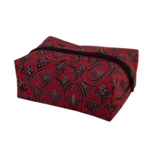 Makeup Bag in Paisley Fabric Traditional Style for Women