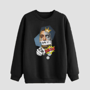 Men’s Crewneck Sweatshirt Abstract Eminem Print