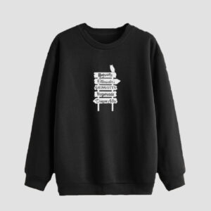 Men’s Crewneck Sweatshirt Cotton Black Harry Potter