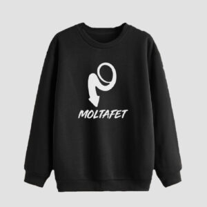 Men's Crewneck Sweatshirt Cotton Black Moltafet