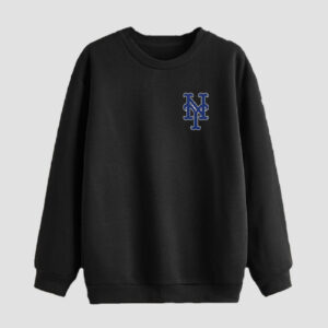 Men’s Crewneck Sweatshirt Cotton Black for Cold Seasons