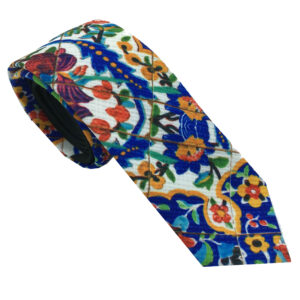 Men's Tie Persian Inspired with Floral Pattern