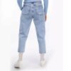 Mom Jeans in Light Blue with Straight Leg Contemporary Denim Chic