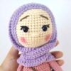 Amigurumi Handmade Crochet Stuffed Doll with Headscarf – Islamic Design | Soft Plush Toy for Muslim Kids