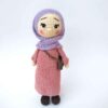 Amigurumi Handmade Crochet Stuffed Doll with Headscarf – Islamic Design | Soft Plush Toy for Muslim Kids