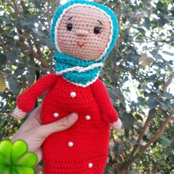 Amigurumi Handmade Crochet Stuffed Hijab Doll – Islamic Zainab Model | Soft Plush Toy