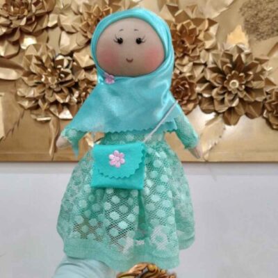 Muslim Hijab Rag Doll Model Reyhaneh with Bag – Perfect for Gifting | Handmade Islamic Toy