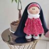 Aisha Hijab Rag Doll with Chador - Traditional Muslim Doll for Children