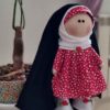 Aisha Hijab Rag Doll with Chador - Traditional Muslim Doll for Children