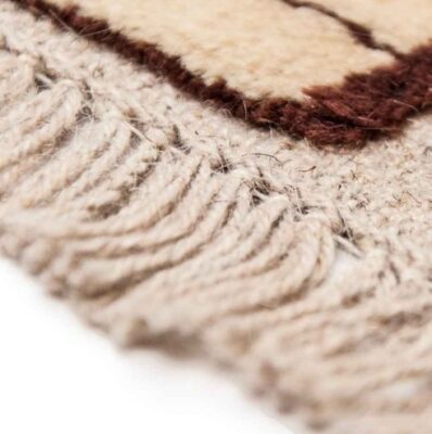 Original PGenuine Persian Gabbeh Wool Rug Handwoven Brick Wall