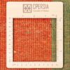 Authentic Persian Gabbeh Wool Rug Handwoven in Fars Brick Red