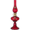 Persian Glass Kerosene Oil Lamp with Shah Abbasi Design