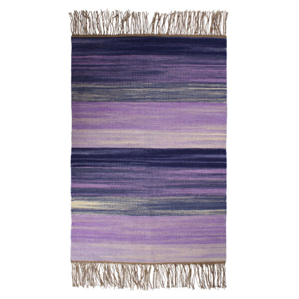 Persian Jajim Rug Flat-Woven in Borujerd Purple