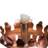 Persian Kerosene Oil Lamp with Copper Base in Shah Abbasi Design