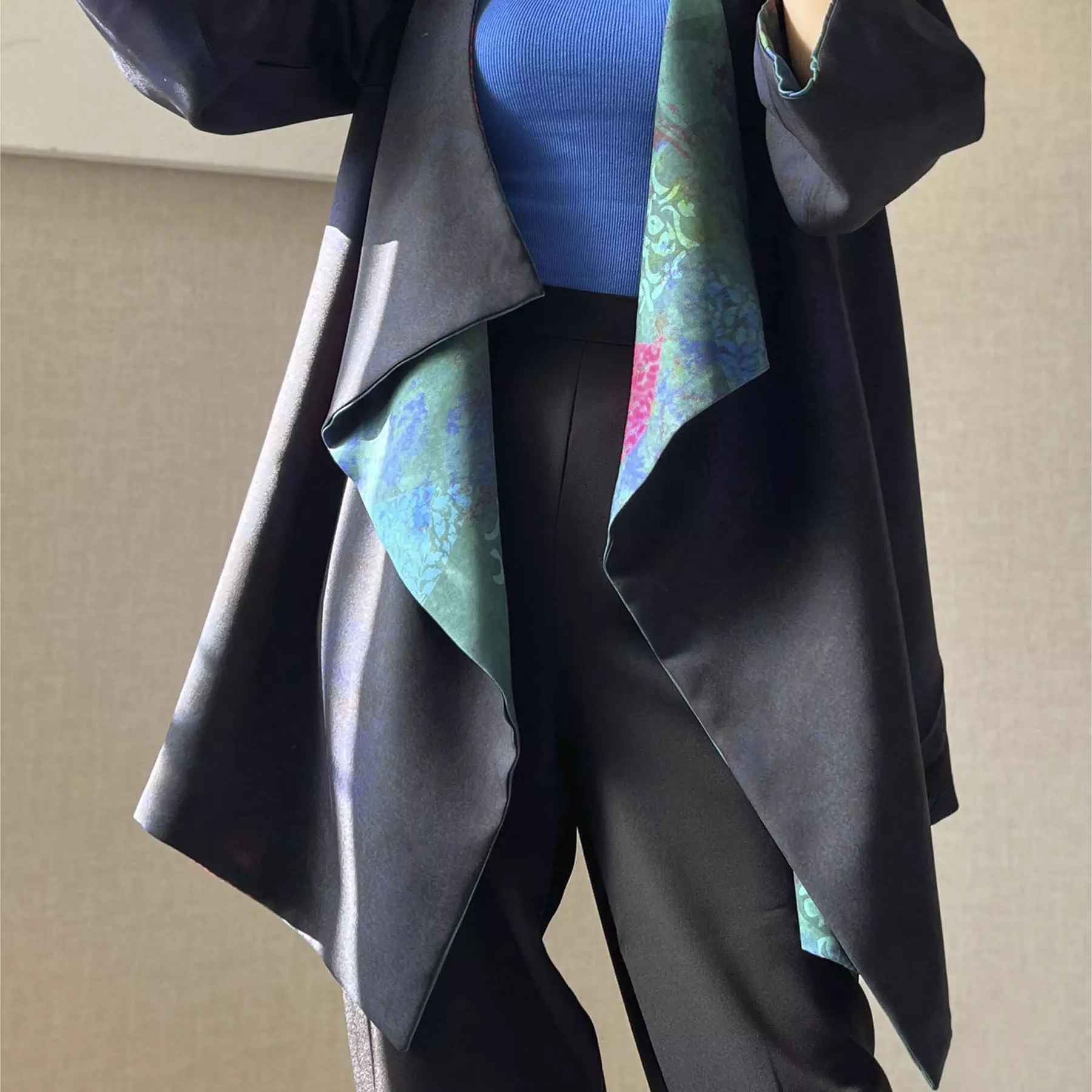 Persian Manto Double Sided Crepe Fabric for Women