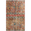 Vintage Persian Hand-Knotted Patchwork Carpet Kashan Green