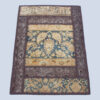 Vintage Persian Hand-Knotted Patchwork Carpet Geometric Cream