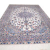 Persian Carpet with Kork Wool Hand-Knotted in Ardakan Medallion Cream