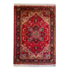 Persian Carpet with Wool Hand-Knotted in Tabriz Heriz Red