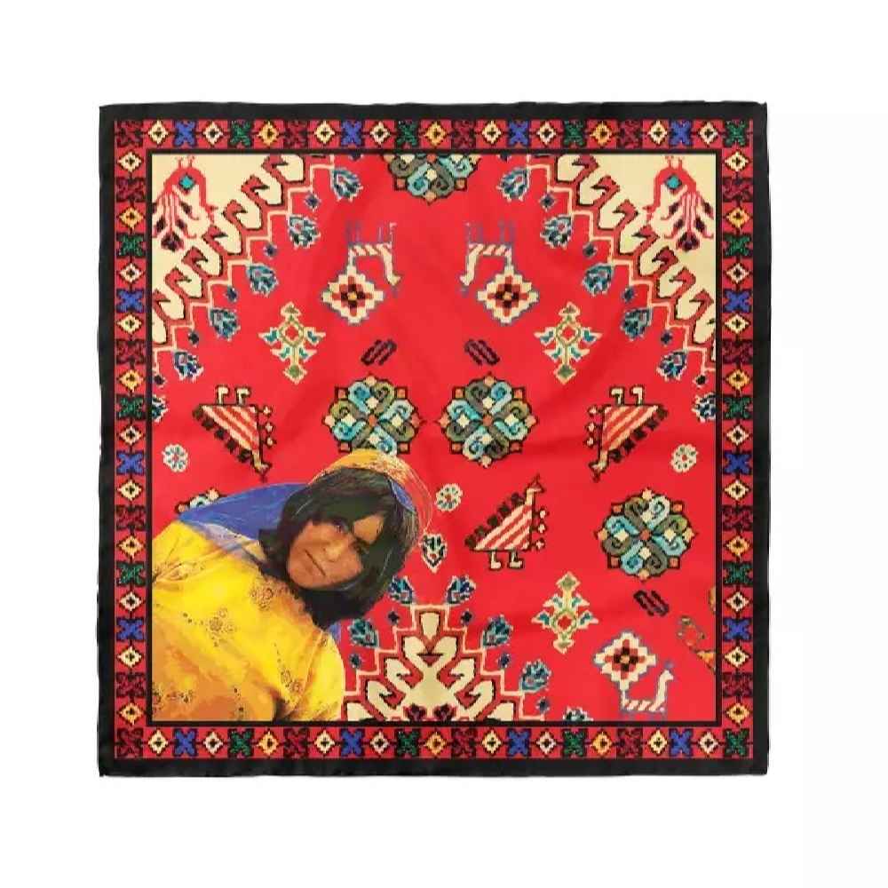 Mini Scarf for Women - Inspired by Qashqai Tribe Carpets