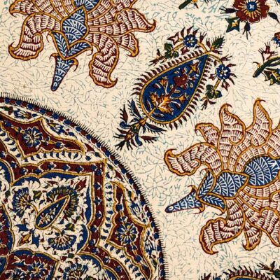 Persian Tablecloth: Isfahan’s Traditional Kalamkari Block Print Taji