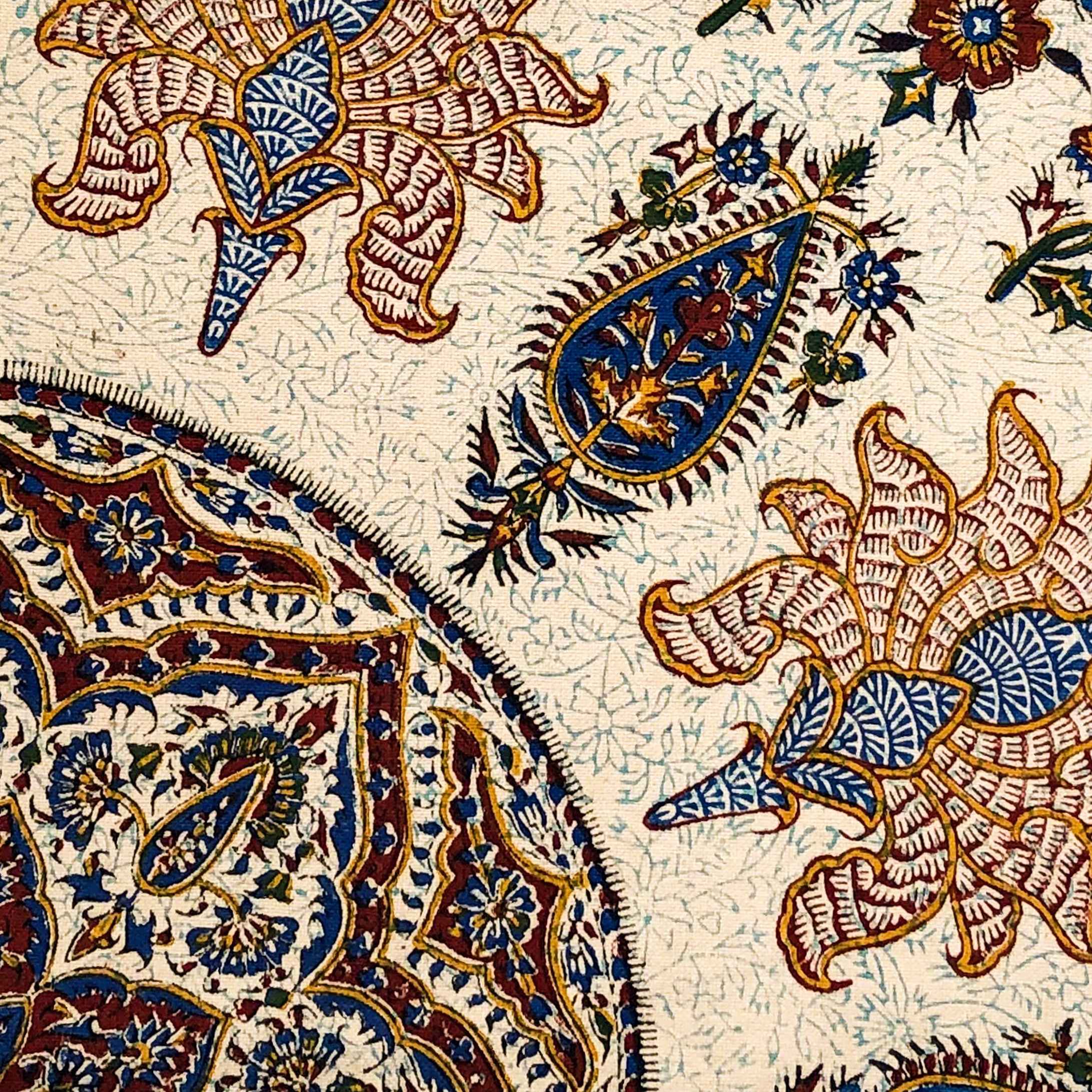 Persian Tablecloth: Isfahan’s Traditional Kalamkari Block Print Taji