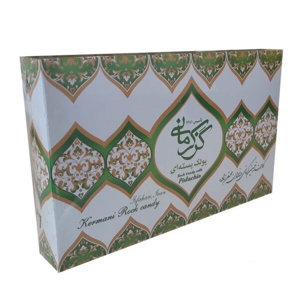 Persian Poolaki - Brittle & Crunchy Candy with Honey and Pistachio, Kermani Gaz (2-Pack)