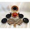 Pottery Haft-seen Set Dishes with Mirror & Candle Holder for Nowruz
