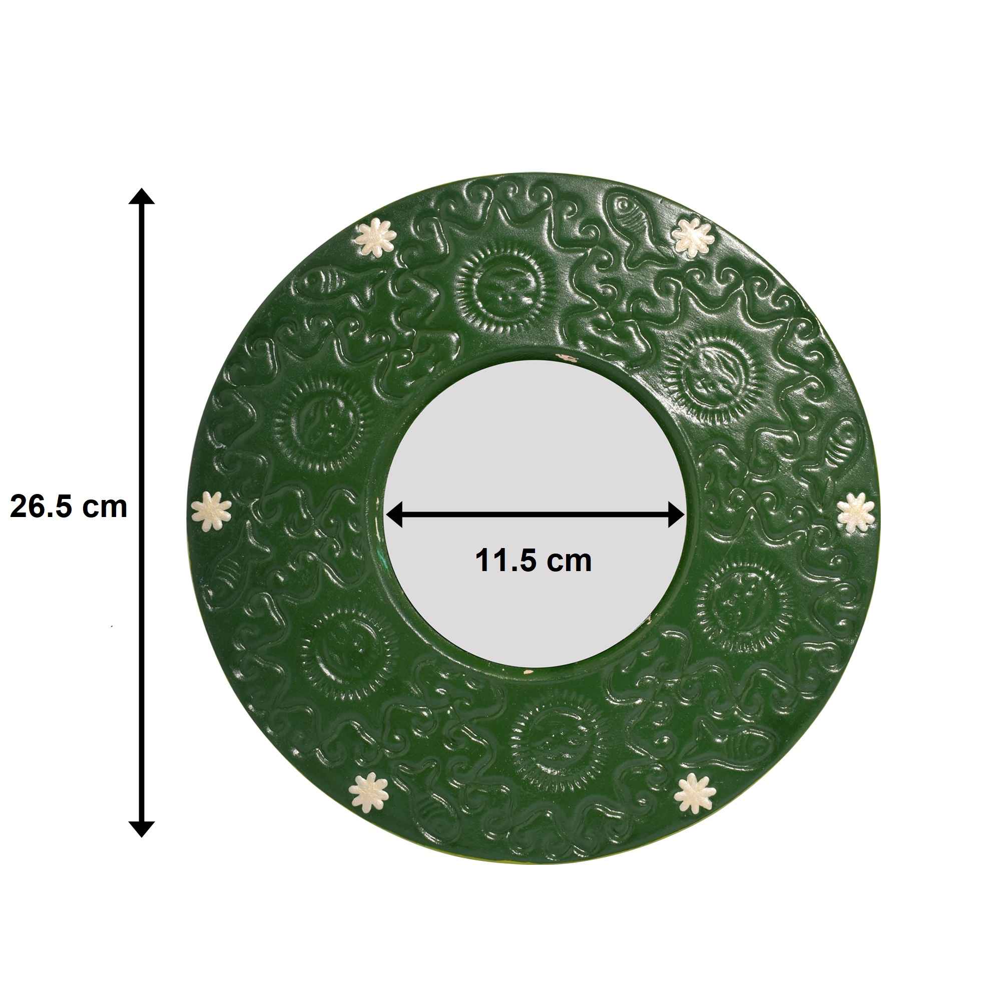 Pottery Haft-seen Set with Mirror Suitable for Nowruz