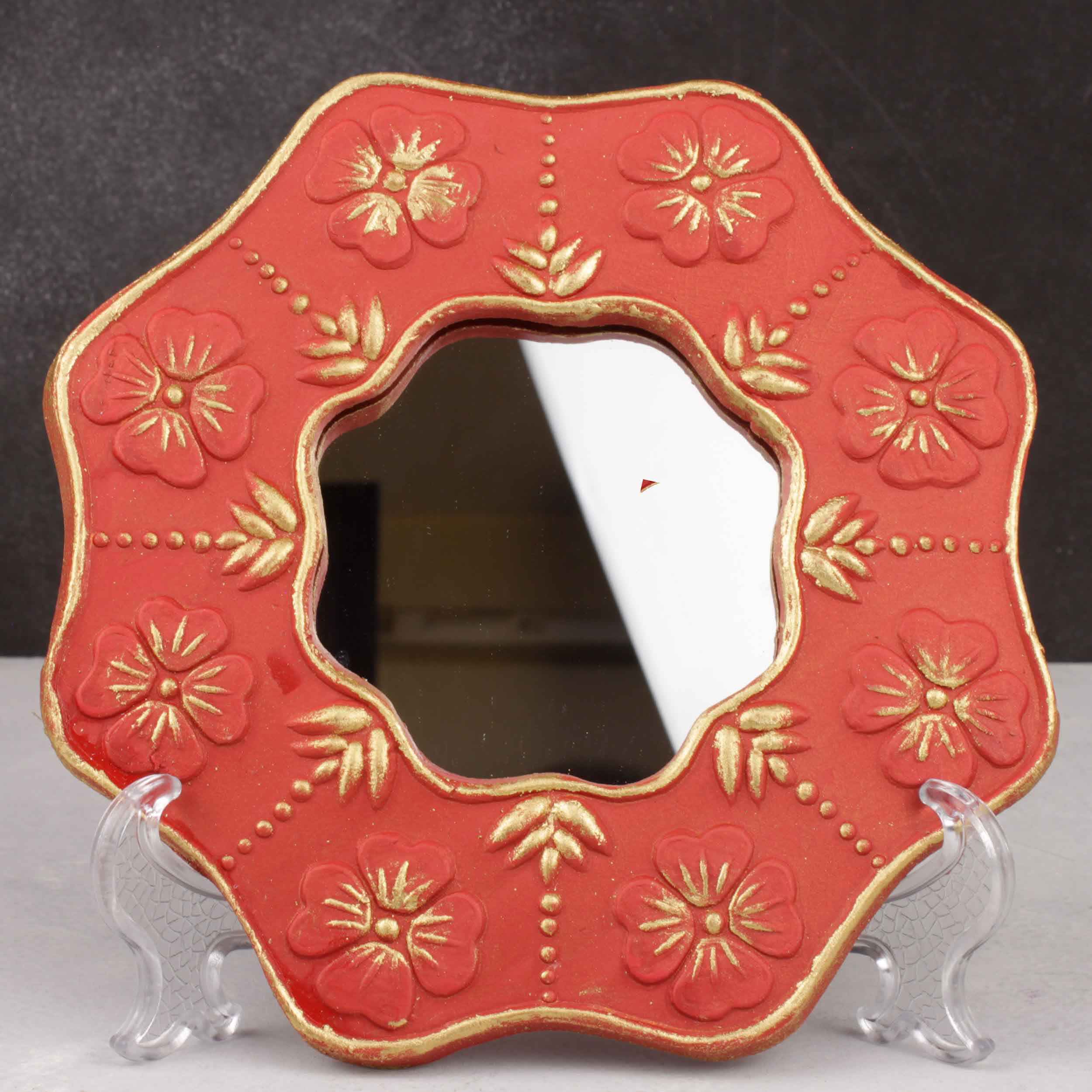 Pottery Haft-seen Set with Mirror Suitable for Persian New Year