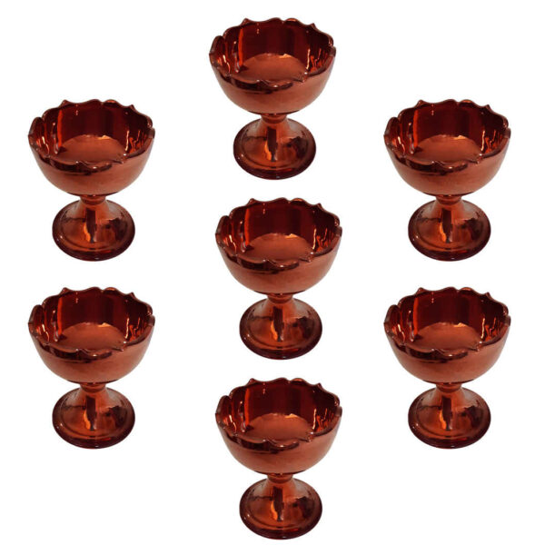 Elegant Pottery Haft-seen Set Dishes with Base Suitable for Nowruz