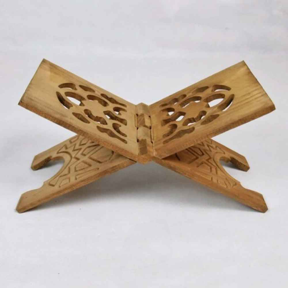 Foldable Wooden Quran Rehal Stand Holder with Elegant Design
