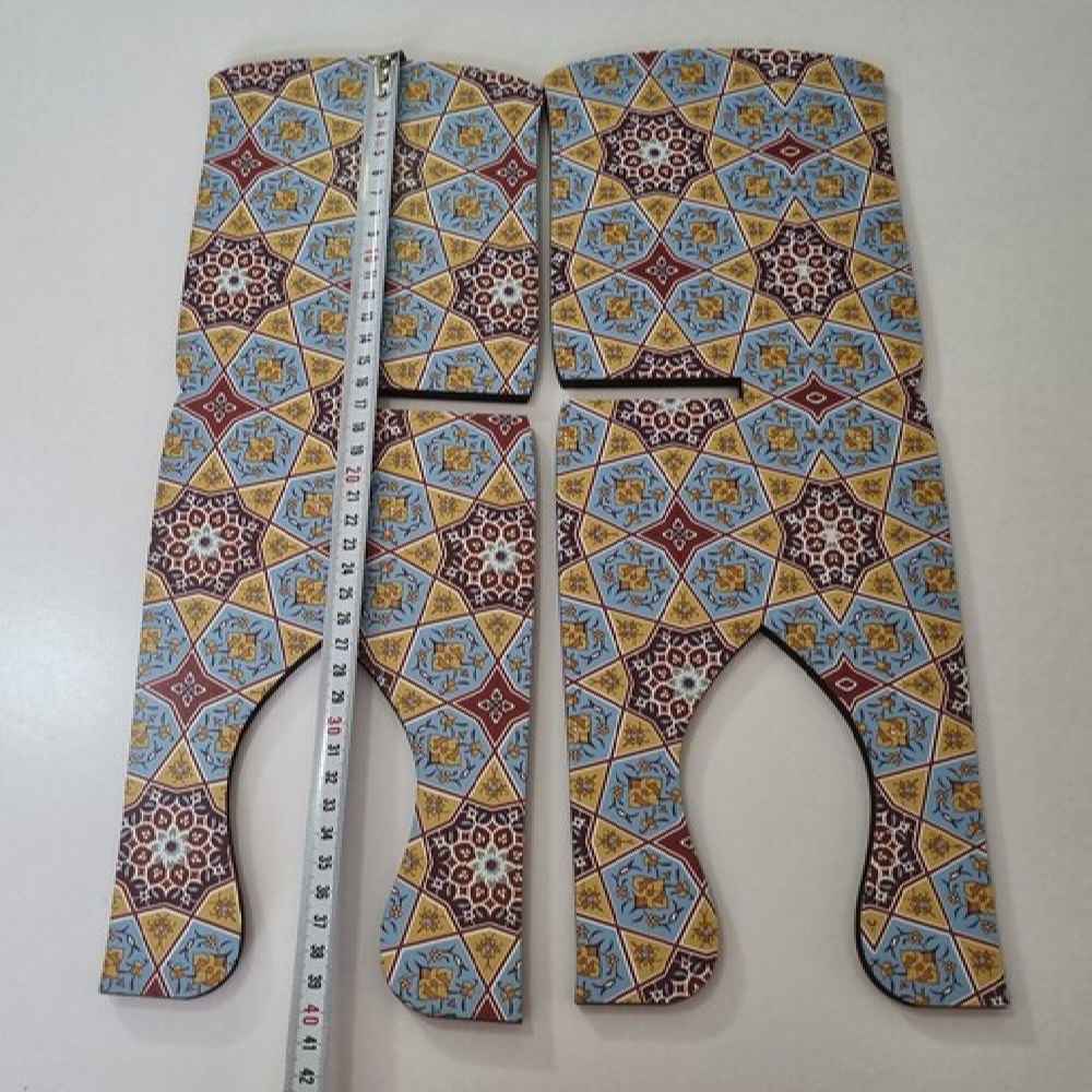 Foldable Wooden Quran Rehal Stand Holder with Geometric Islamic Pattern