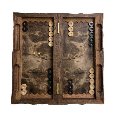 Rumi-Inspired Backgammon Board Handcrafted Wooden