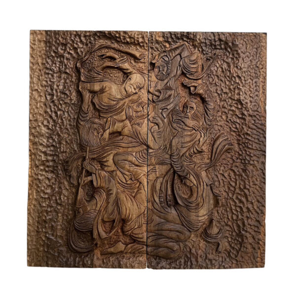 Rumi-Inspired Backgammon Board Handcrafted Wooden