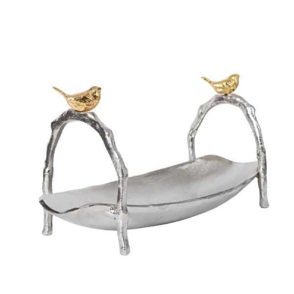 Serving Platter for Fruits and Nuts Bird Design