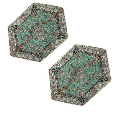 Set of 3 Termeh Tablecloth Luxurious with Persian Paisley Pattern Shiva