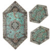 Set of 3 Termeh Tablecloth Luxurious with Persian Paisley Pattern Shiva