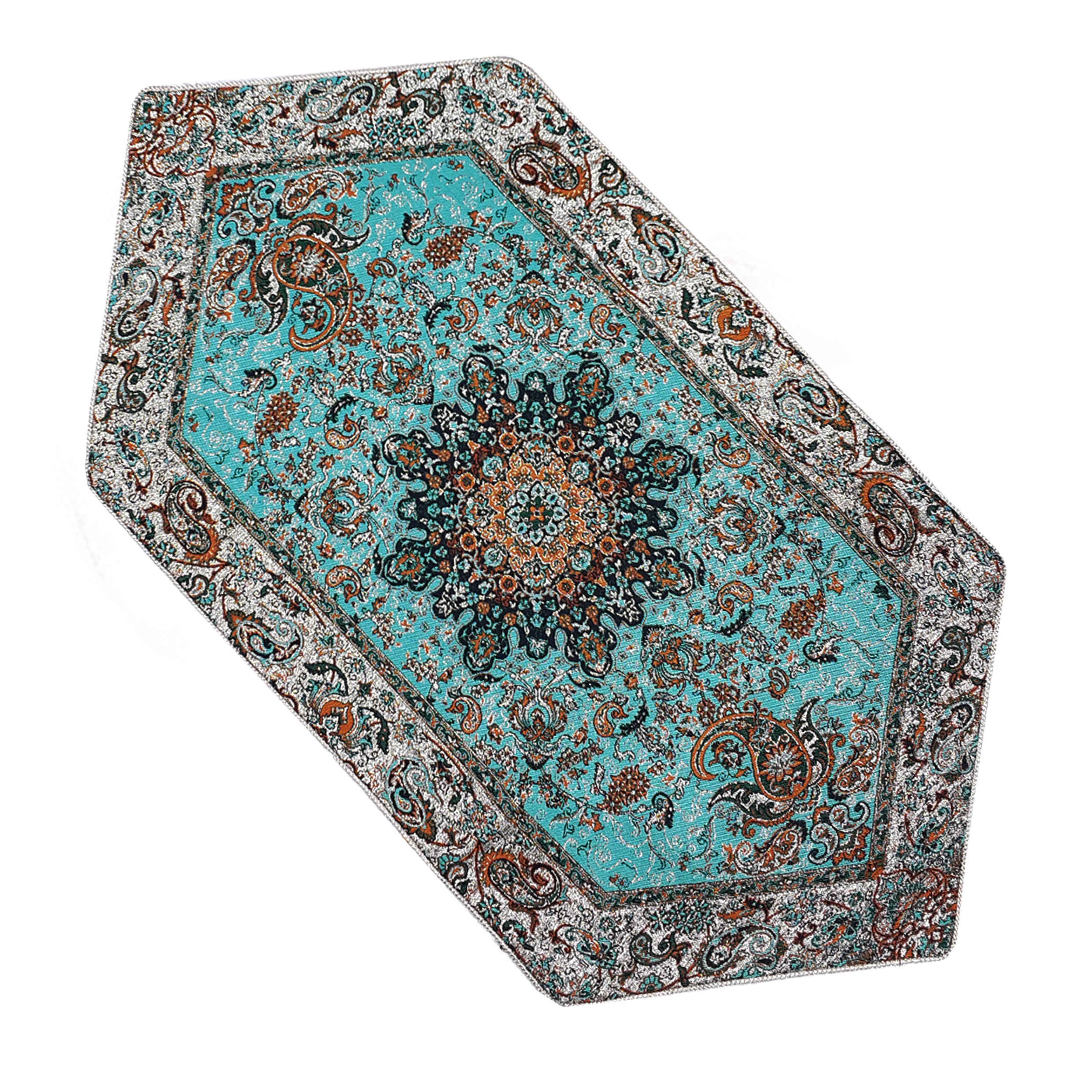 Set of 5 Termeh Tablecloth Luxurious with Persian Paisley Pattern Soren