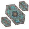 Set of 5 Termeh Tablecloth Luxurious with Persian Paisley Pattern Soren