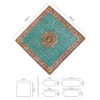 Set of 5 Yazd Termeh Tablecloth Luxurious with Floral Pattern