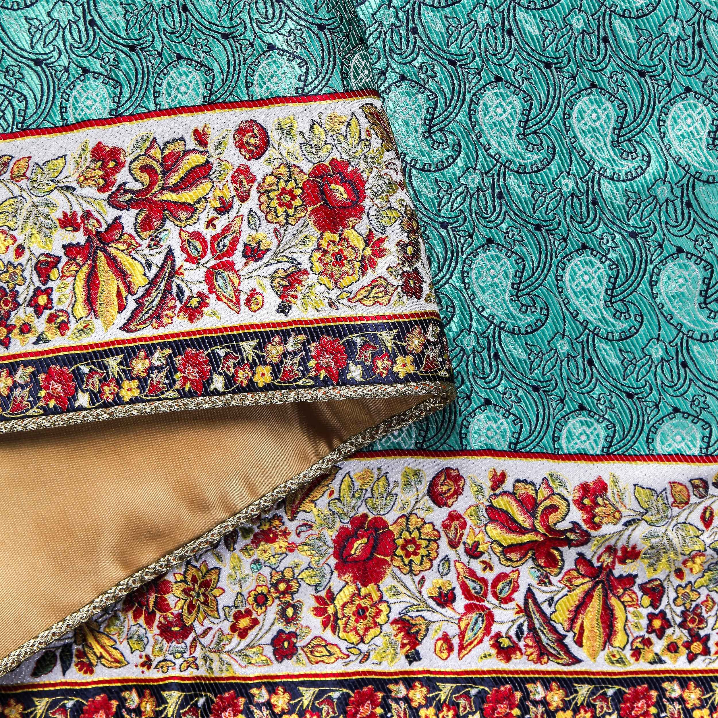 Set of 5 Yazd Termeh Tablecloth Luxurious with Floral Pattern
