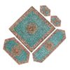 Set of 5 Yazd Termeh Tablecloth Luxurious with Floral Pattern