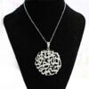 Islamic Necklace with Bismillah Pattern for Men Steel Medallion