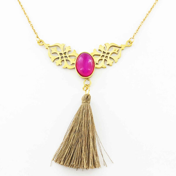 Steel Necklace with Persian Traditional Design for Women