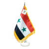 Syria Table Flag with Stone Base