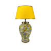 Ceramic Vase Table Lamp with Fabric Shade for Bedrooms