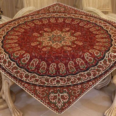 Termeh Tablecloth Luxurious with Persian Paisley Pattern 45